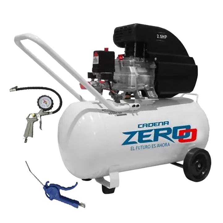 Compresor de aire eléctrico portátil Cadena Zero ZECO50K monofásico 220V
