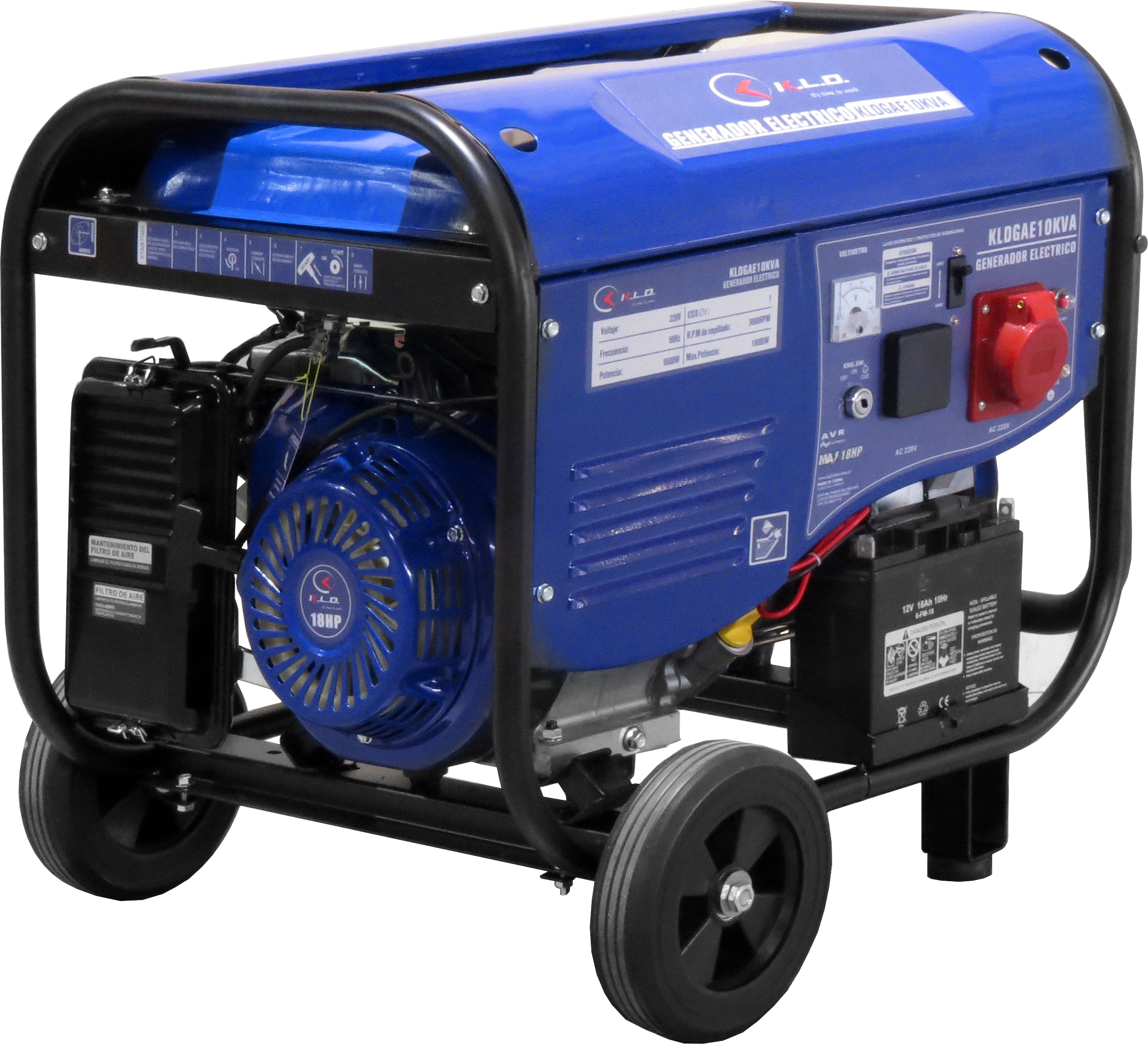 KLDGAE10KVA · Generador eléctrico nafta 10KVA 20 HP · 10.500 W (1)